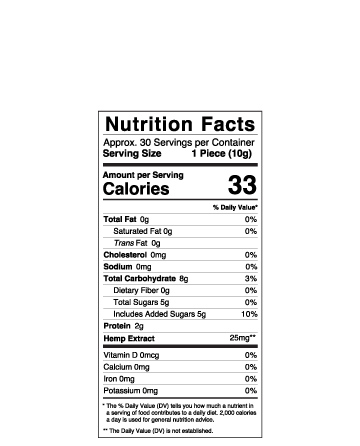 HHC Cherry Rings 30ct 750mg | Live Green Hemp